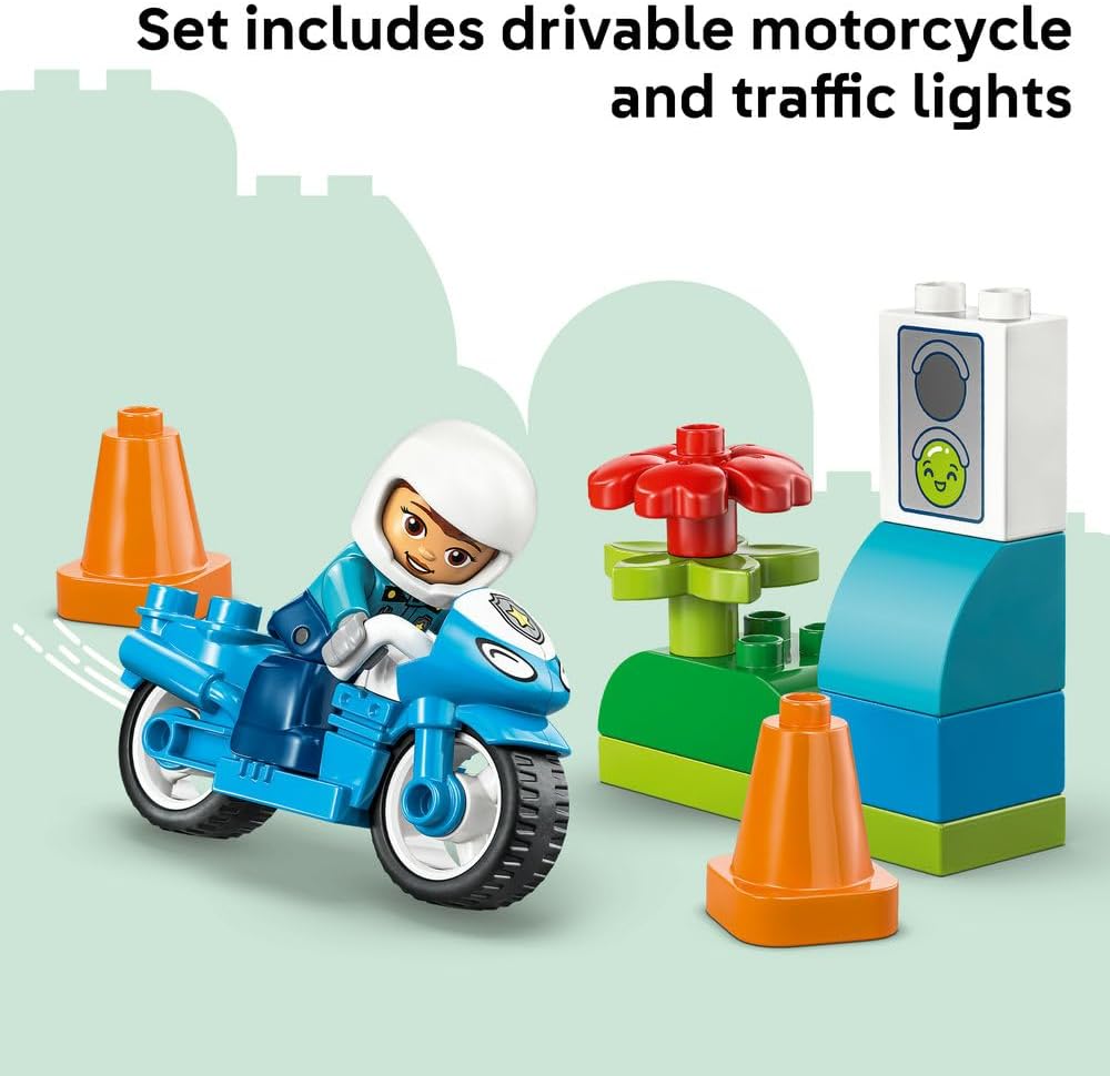 LEGO DUPLO Blue Police Motorcycle 10471 — image 5