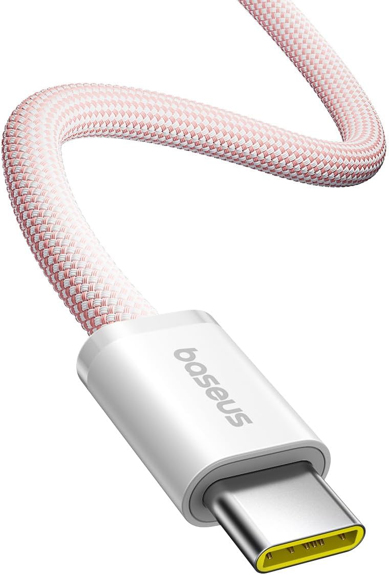 Baseus Dynamic Series Fast Charging Data Cable (USB C to C 100W, Baby pink, 2M) — Baby Pink