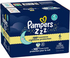 Pampers Swaddlers Overnights Diapers - Size 6, 42 Count, Disposable Baby Diapers, Night Time Skin Protection