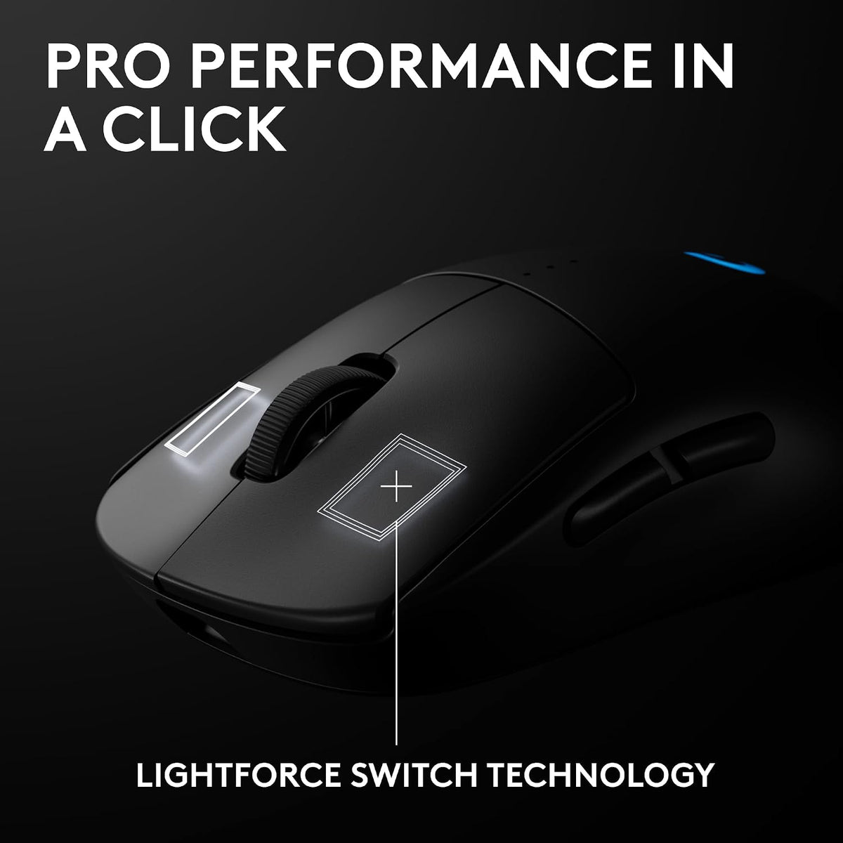 Logitech G PRO 2 LIGHTSPEED Gaming Mouse — Black