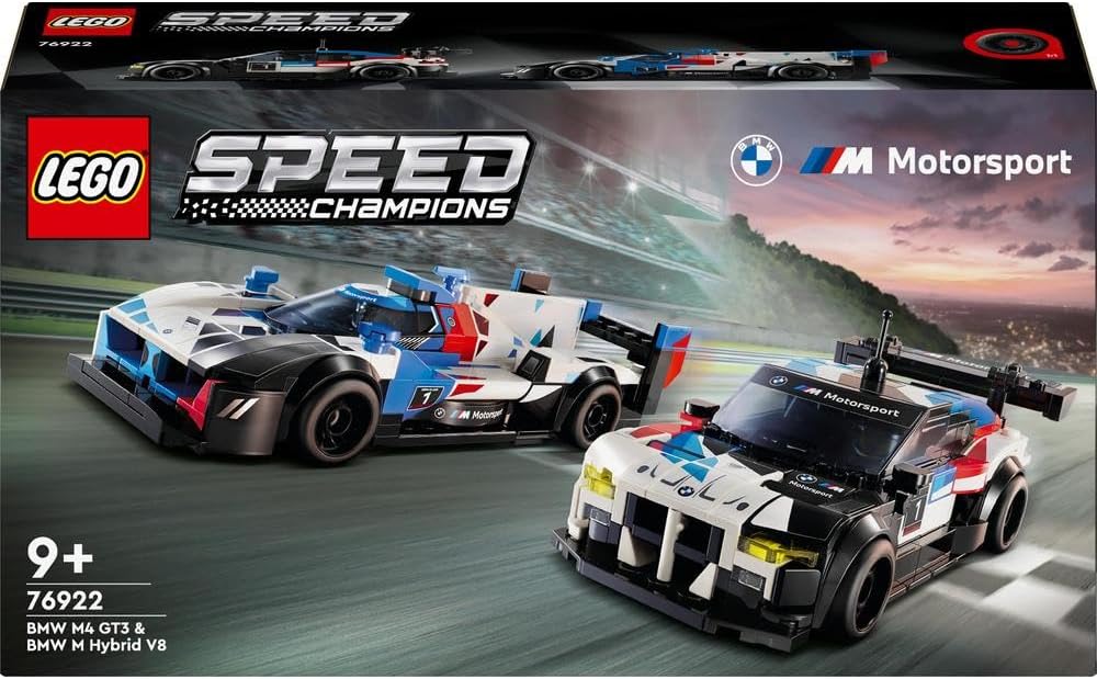 LEGO Speed Champions BMW M4 GT3 & BMW M Hybrid V8 Race Cars 76922