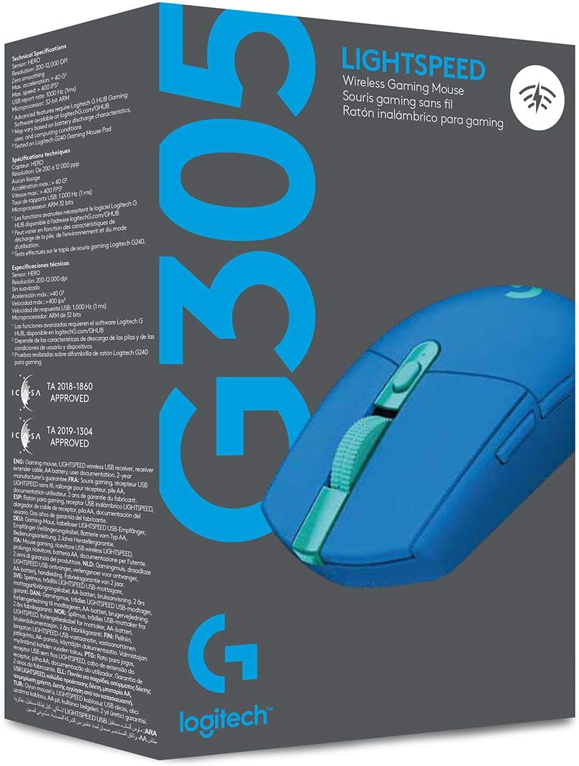 Logitech G305 Wireless Gaming Mouse — Blue