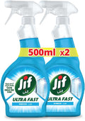 JIF Ultra Fast Cleaner Spray, Window, 500ml x 2 — front product image