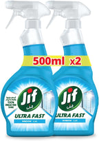 JIF Ultra Fast Cleaner Spray, Window, 500ml x 2 — front product image