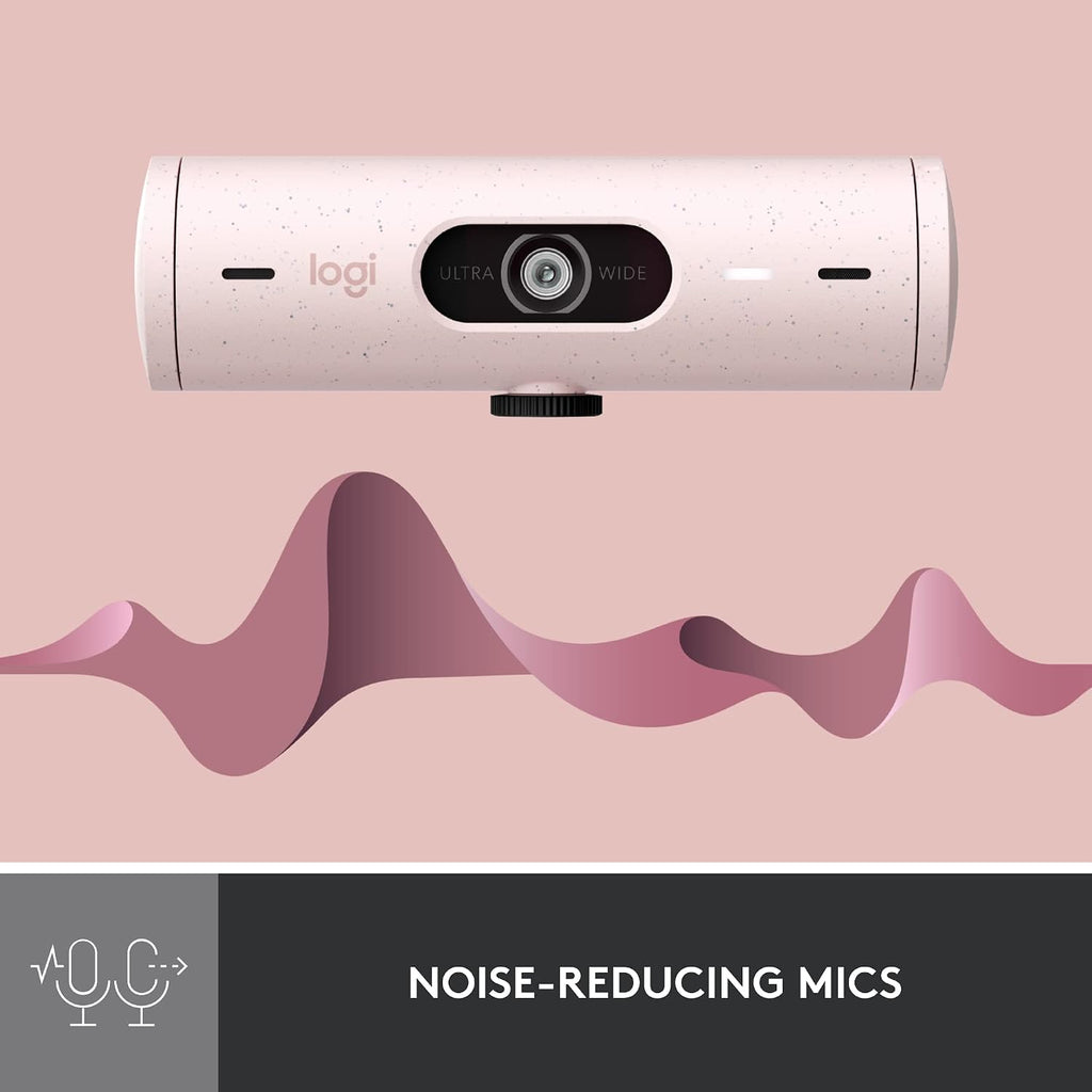 Logitech BRIO 500 Webcam — Rose