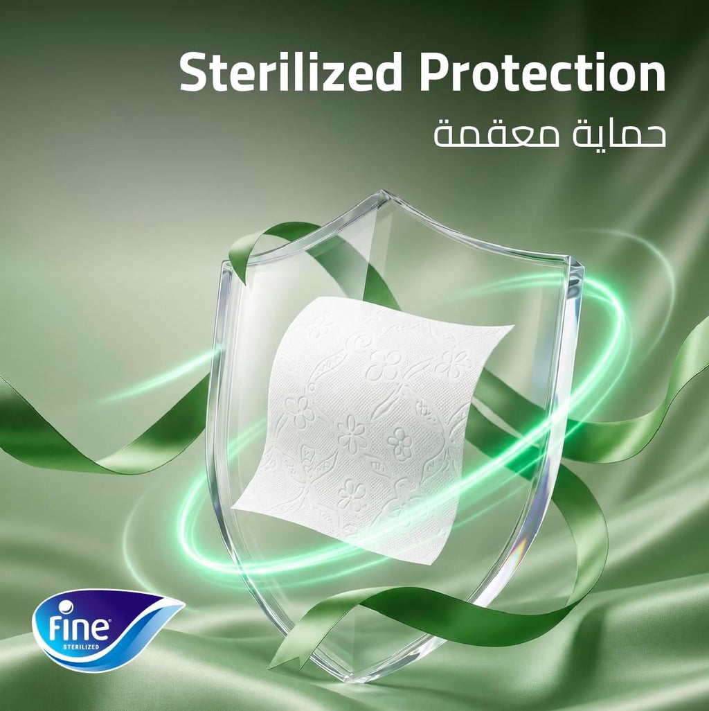 Fine Comfort XL Toilet Tissues Paper, 20 Rolls x 250 sheets x 2 Ply — additional view 3