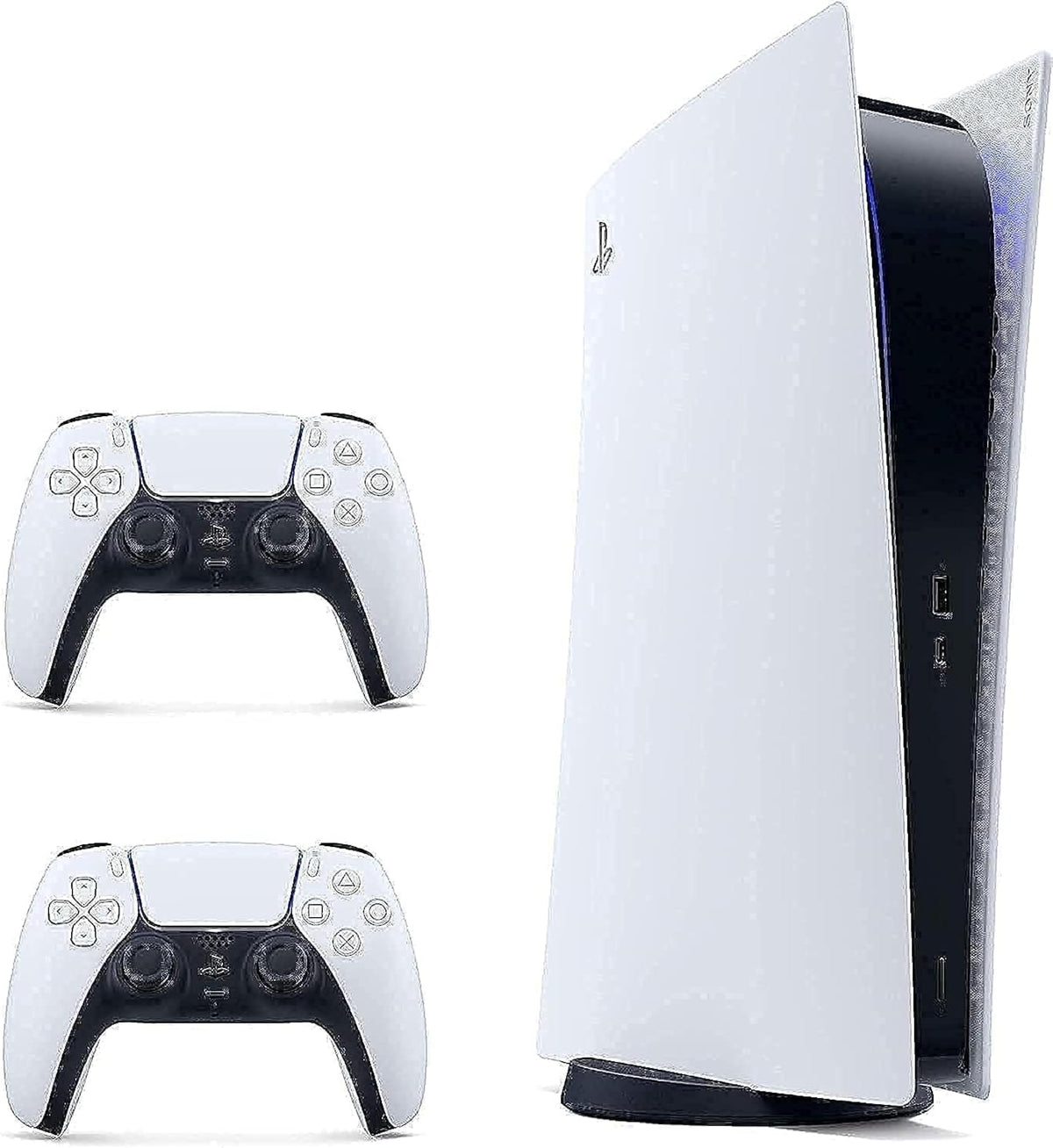 Playstation 5 Digital Edition Console Bundle with Extra DualSense Controller