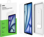 Belkin ScreenForce TemperedGlass screen protector for iPad Air 11-inch, 9H hardness rating tempered glass, 0.33mm thin, scratch-resistant with easy installation, compatible with case and Apple Pencil
