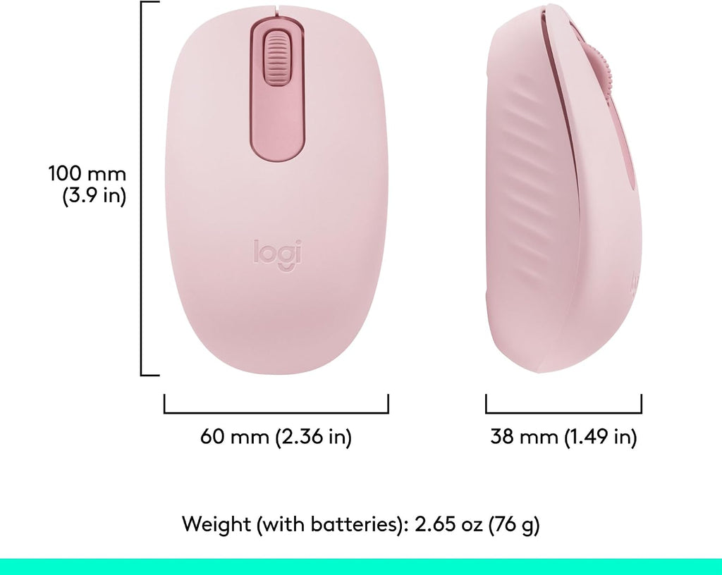 Logitech M196 Wireless Mouse — Rose