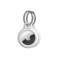 Belkin AirTag Case with Key Ring (Secure Holder Protective Cover for Air Tag with Scratch Resistance Accessory) – 2-pack, White