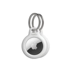 Belkin AirTag Case with Key Ring (Secure Holder Protective Cover for Air Tag with Scratch Resistance Accessory) – 2-pack, White