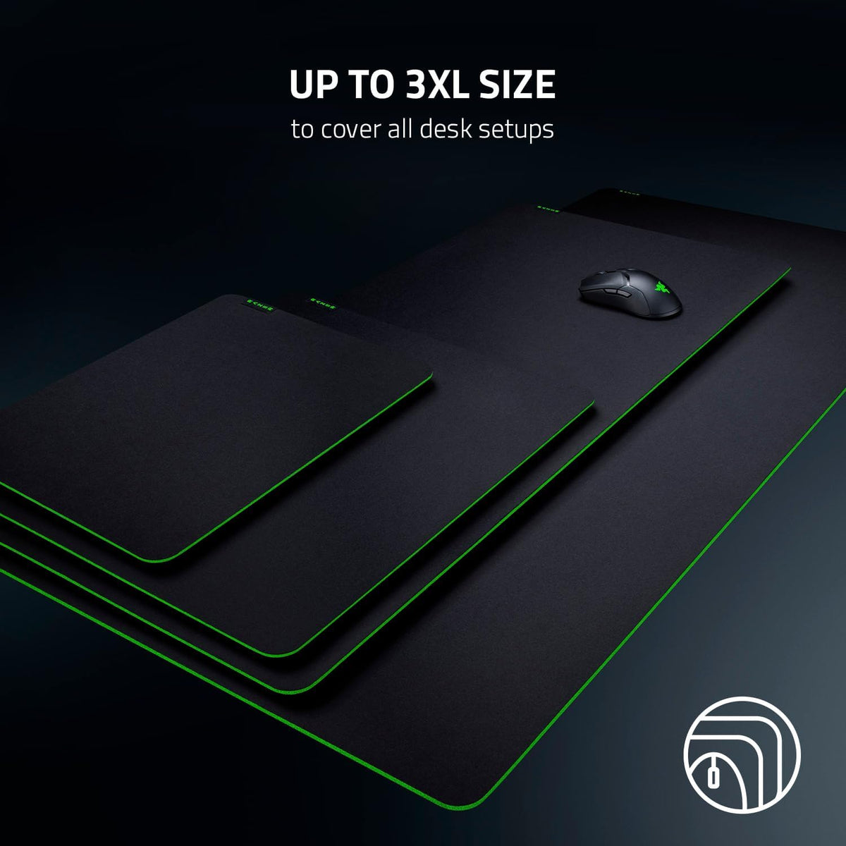 Razer Gigantus V2 Cloth Gaming Mouse Pad - Medium - RZ02-03330200-R3M1 — Black — product image 4