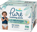 Pampers Pure Protection Training Underwear Size 4 2T-3T 60 Count