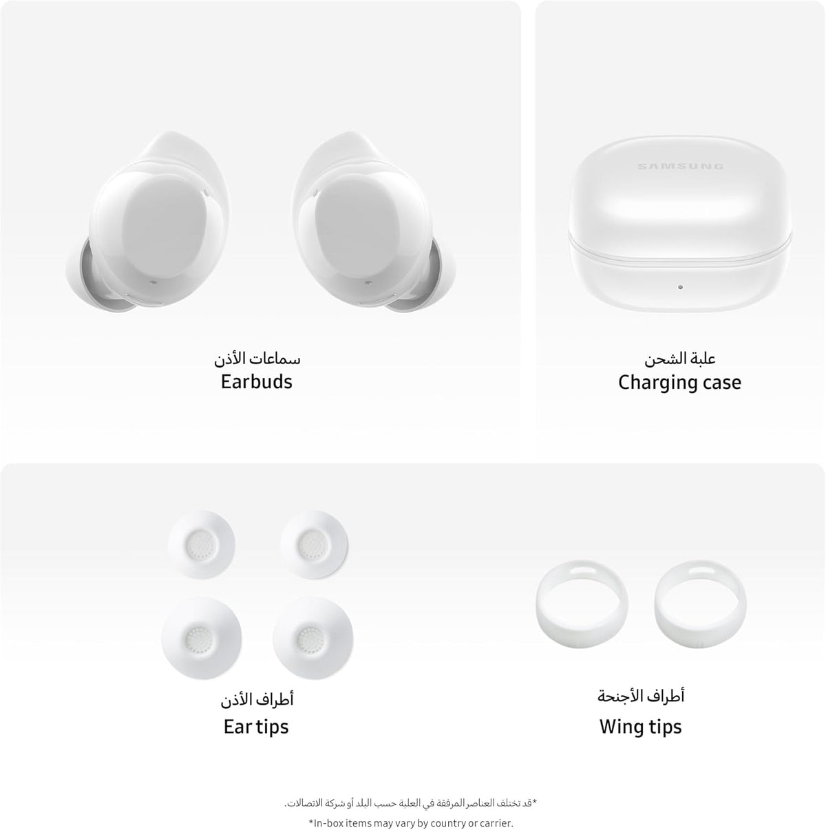 Samsung Galaxy Buds Core True Wireless Bluetooth Earbuds, Active Noise Cancellation, Secure Fit with Wingtip, White (Renewed)