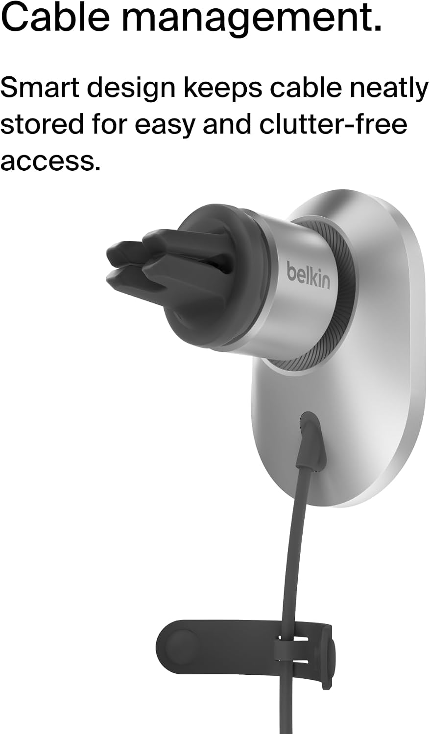Belkin BoostCharge™ Pro ​Wireless Car Charger with MagSafe 15W Extra Strong Magnetic Vent Mount for iPhone 12, 13, 14