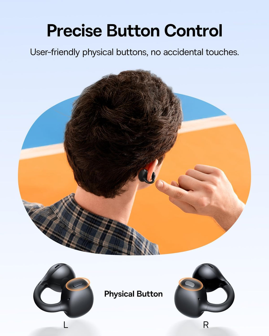 Baseus Bass BC1 Open-Ear Earbuds — Black