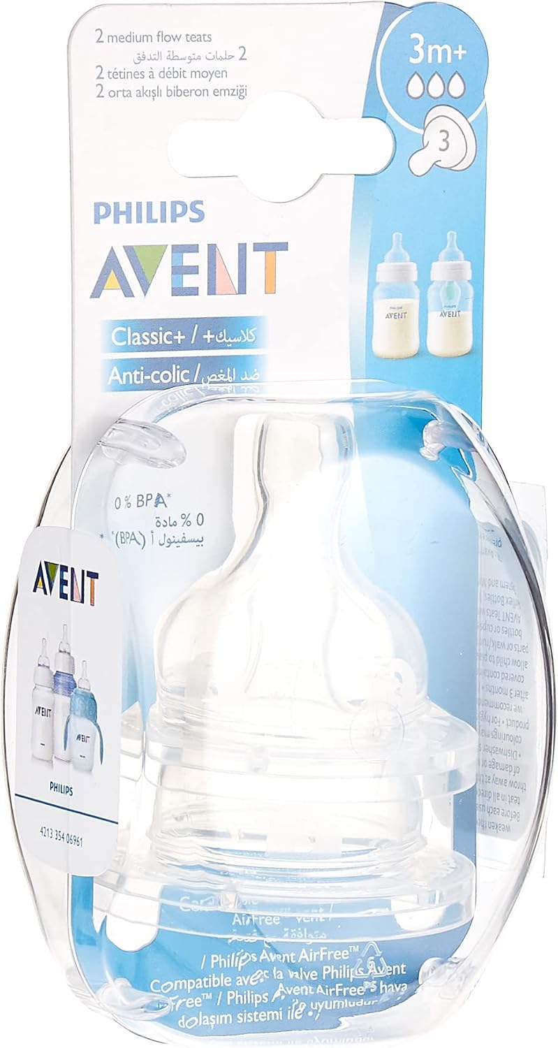Philips Avent ANTI-COLIC NIPPLE 3M+ X2 FLOW 3