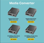 TP-Link Fast Ethernet SFP to RJ45 Fiber Media Converter | Fiber to Ethernet Converter | 10/100Mbps RJ45 Port to 100Base-FX Single-Mode Fiber (MC110CS)