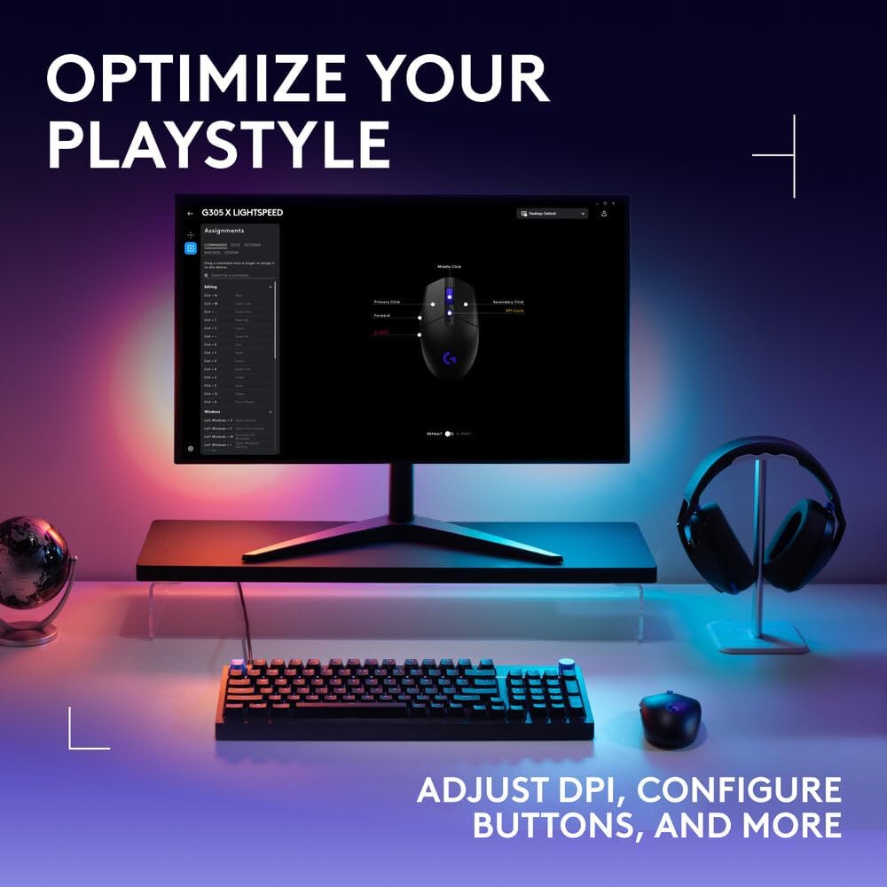 Logitech G305 X SUPERLIGHT Gaming Mouse — Black