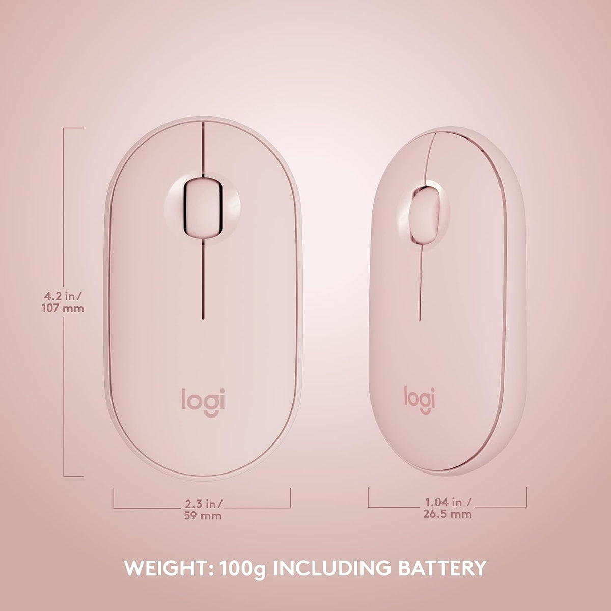 Logitech MK470 Keyboard and Mouse Combo — Rose