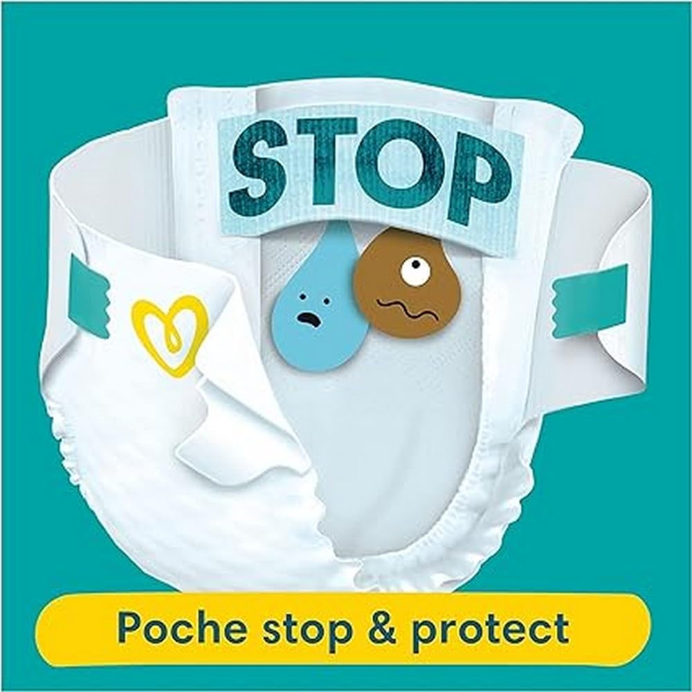 Pampers Nappies Size 4+ (10-15 kg) Baby-Dry, Maxi Plus, Monthly Box, Up to 12 Hours All-Round Leak Protection, Pack of 198