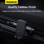 Baseus UltraControl Mega Series Car Phone Holder for Air Vent, Adaptive Clamp Arms, Secure Placement, Upgraded Tail Hook Car Phone Mount — Black