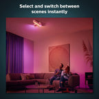 Philips Hue Dimmer Switch Latest Model Wireless Smart Light Controller (Battery Powered, Wall Mount/Remote, Dimming & Scenes, Hue Bridge Compatible, Alexa/Google Home/Apple HomeKit) SKU 929002398607 — White