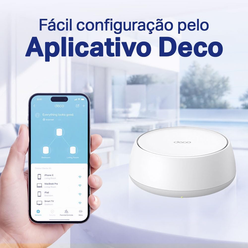 TP-Link Deco BE22 (3 pcs.) Mesh Wi-Fi 7 BE3600 Dual Band Router, Coverage Up to 600 m², Over 150 Devices, 2 Gigabit Ports per Unit, MLO, VPN, and AI-Managed Mesh