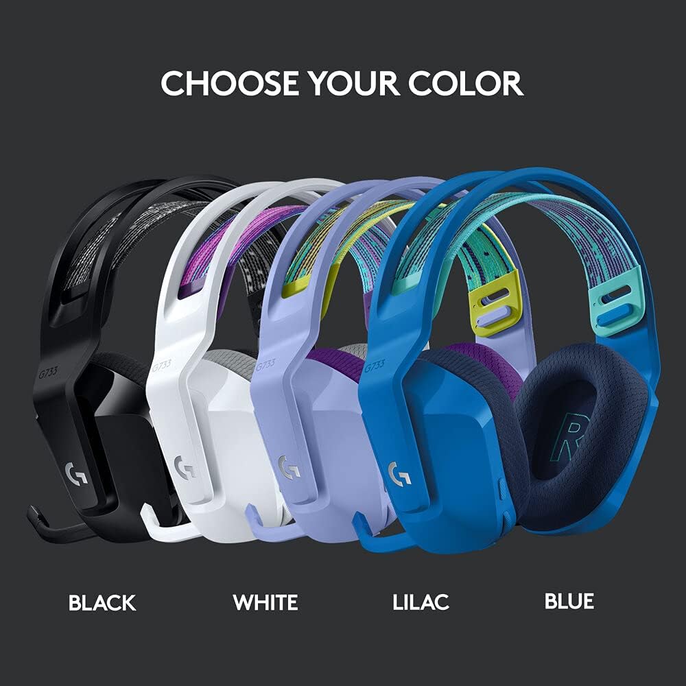 Logitech G733 Wireless Gaming Headset — Black