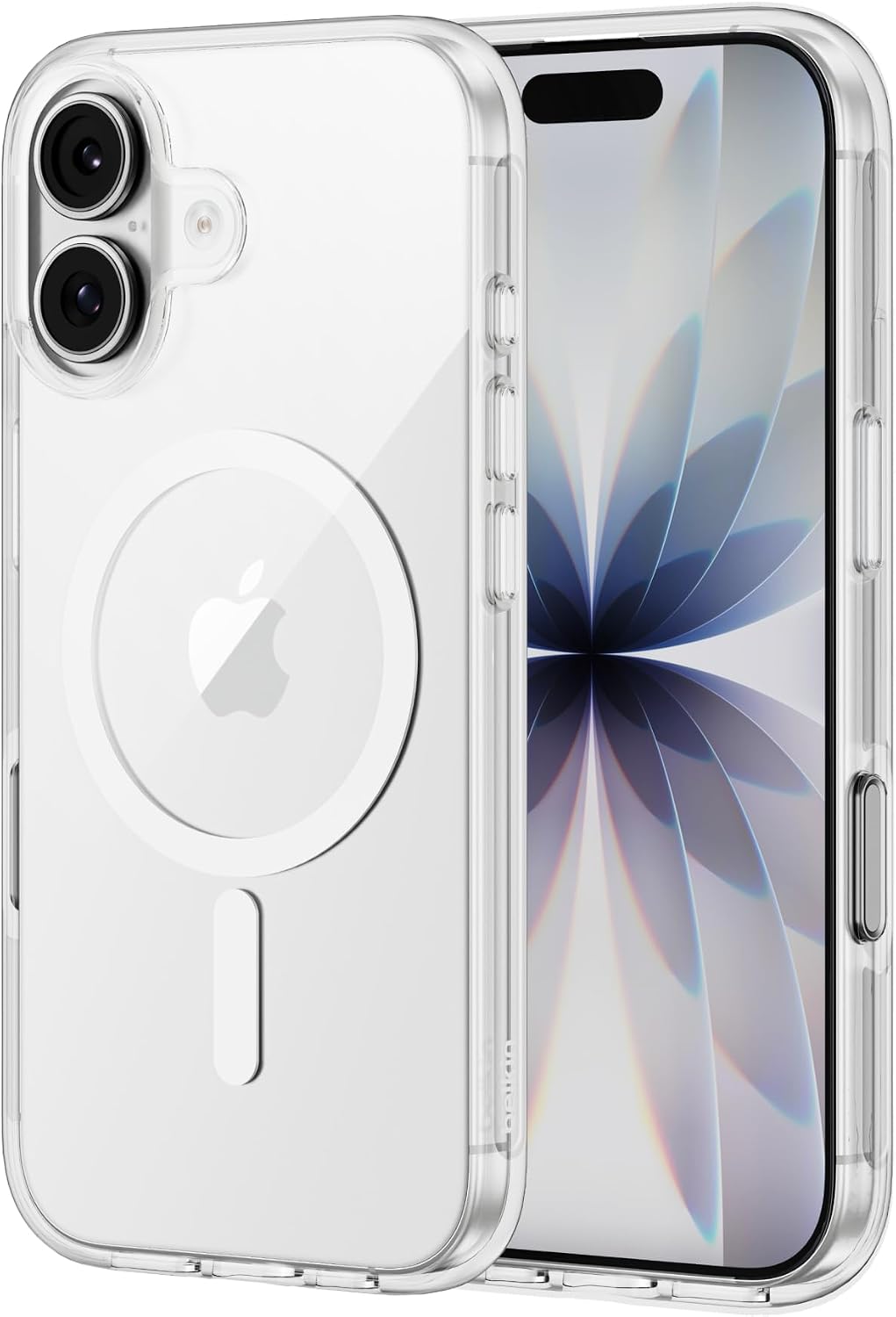 Belkin SheerForce Clear MagSafe Compatible iPhone 17 Case with Slim Design & Anti-Scratch Treated Coating - Magnetic, Transparent, & Shockproof Protective iPhone Case - Clear