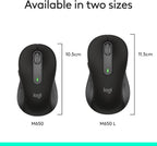 Logitech M650 Wireless Mouse — Graphite