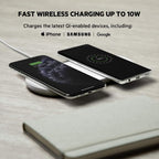 Belkin Quick Charge Dual Wireless Charging Pad - 10W Qi-Certified Charger Pad for iPhone, Samsung, Apple Airpods & More - Charge While Listening to Music, Streaming Videos, & Video Calls - Black