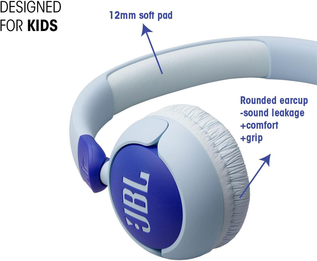 JBL Junior 320 Wired Kids Headphones — Blue