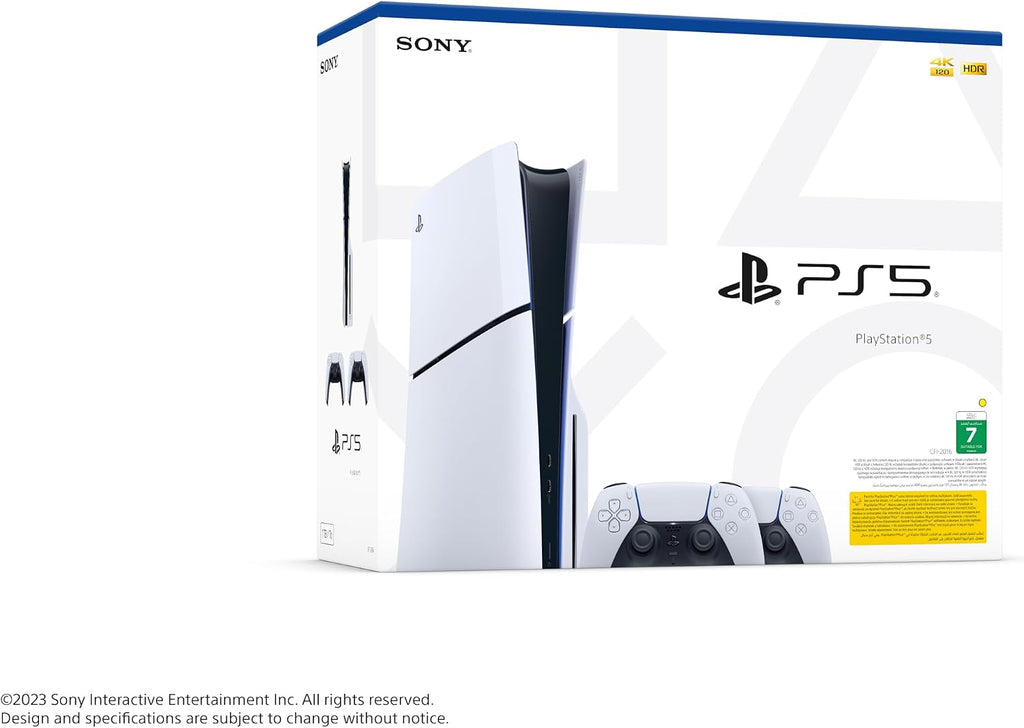 PlayStation 5 Disc Slim Console + Extra Controller - UAE Version
