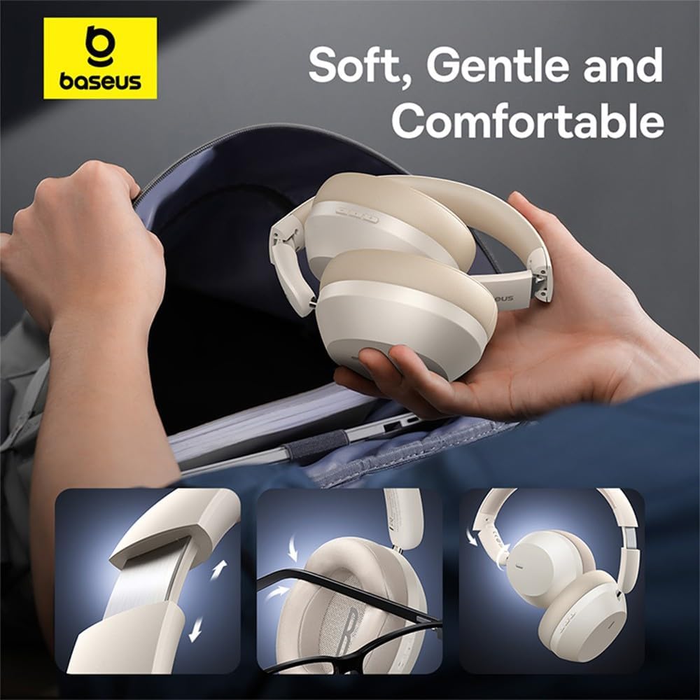 Baseus Bass 35 Max Wireless Over-Ear Headphones — Grey