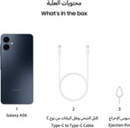 Samsung Galaxy A06 LTE, Android Smartphone, Dual SIM Mobile Phone, 4GB RAM, 128GB Storage, Black (UAE Version)