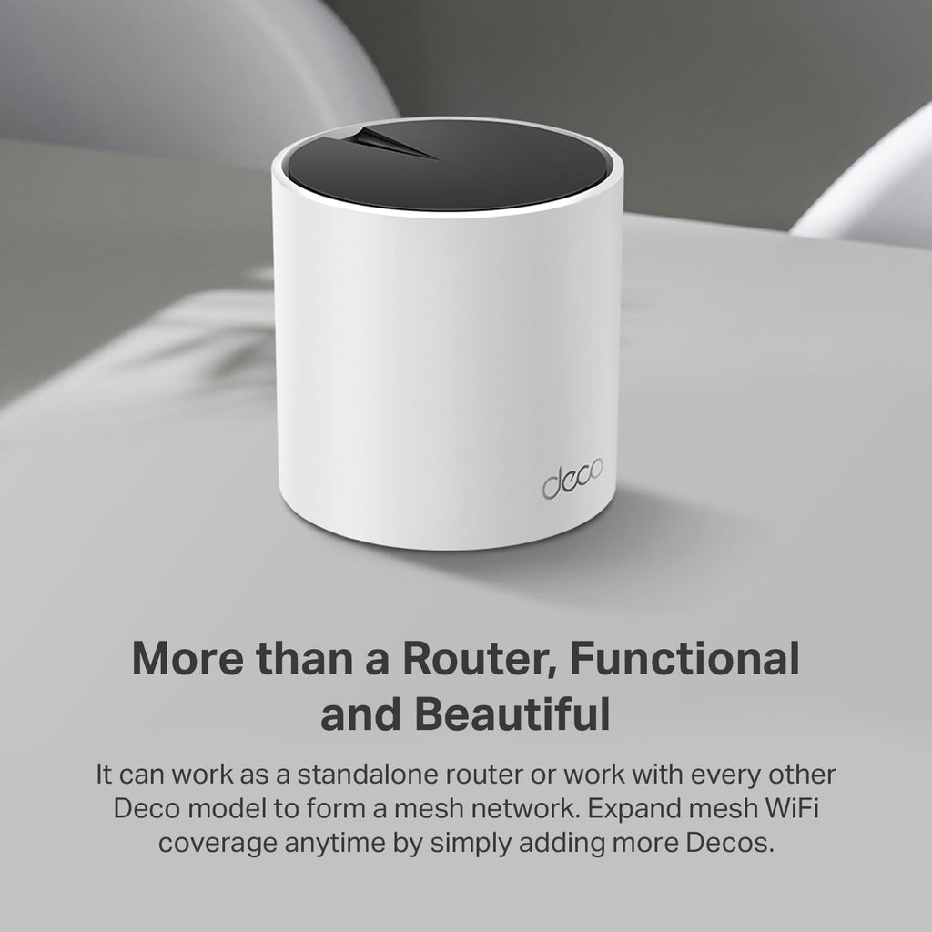 TP-Link AX3000 Whole Home Wi-Fi 6 Mesh System (Deco X55 Pro) | Up to 6500 Sq.Ft. 𝟮×𝟮.𝟱𝗚 WAN/LAN Ports Wired Ethernet Backhaul 𝗜𝗱𝗲𝗮𝗹 𝗳𝗼𝗿 𝟭𝗚𝗶𝗴+ 𝗜𝗻𝘁𝗲𝗿𝗻𝗲𝘁 2023 Release (3-Pack)
