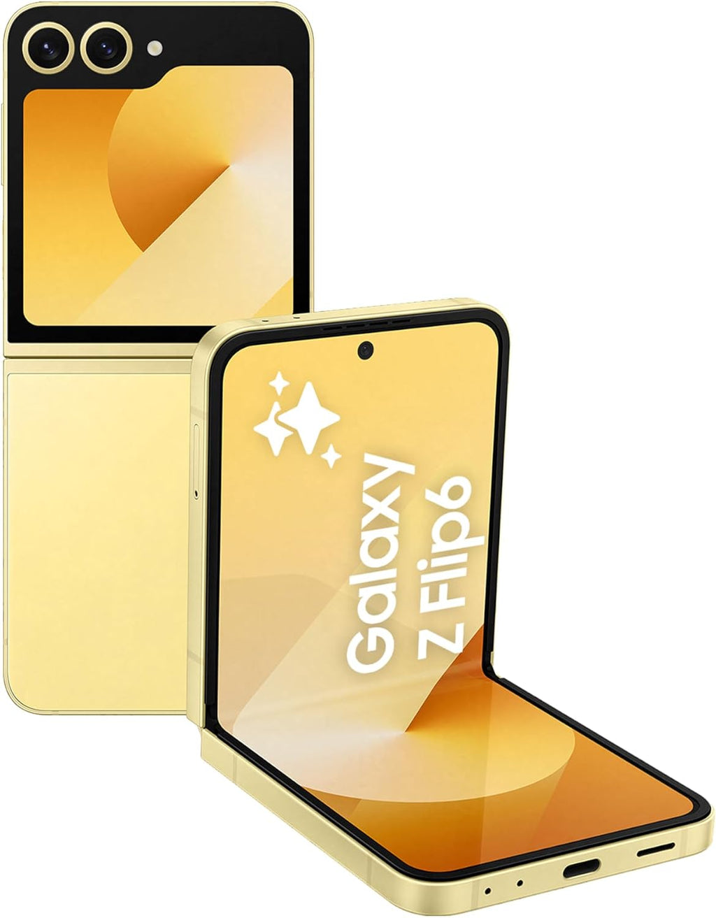 SAMSUNG Galaxy Z Flip6, 12GB RAM, 256GB Storage, Yellow, 50MP Camera, 1 year Seller Warranty (International Version)