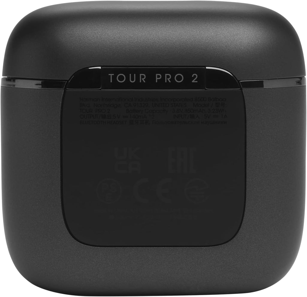 JBL Tour Pro 2 True Wireless Earbuds — Black