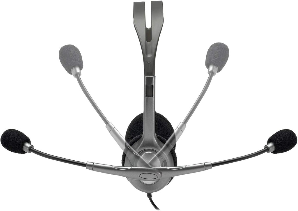 Logitech H110 Headset — Grey/Silver