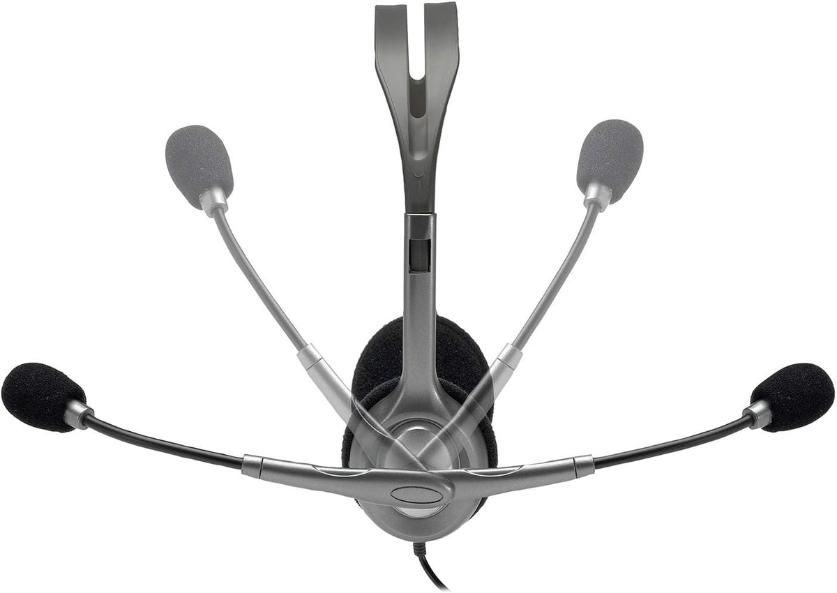 Logitech H110 Headset — Grey/Silver