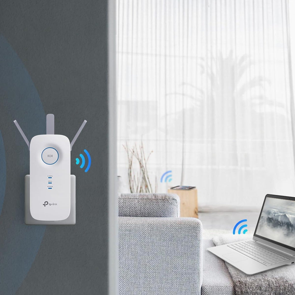 TP-Link AC1750 WiFi Extender (RE450), PCMag Editor's Choice, Up to 1750Mbps, Dual Band WiFi Repeater, Internet Booster, Extend WiFi Range further