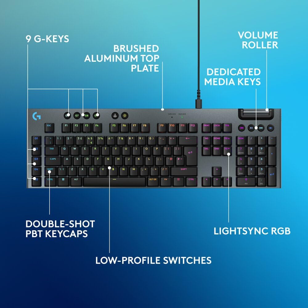 Logitech G915 X Wired Gaming Keyboard — Black