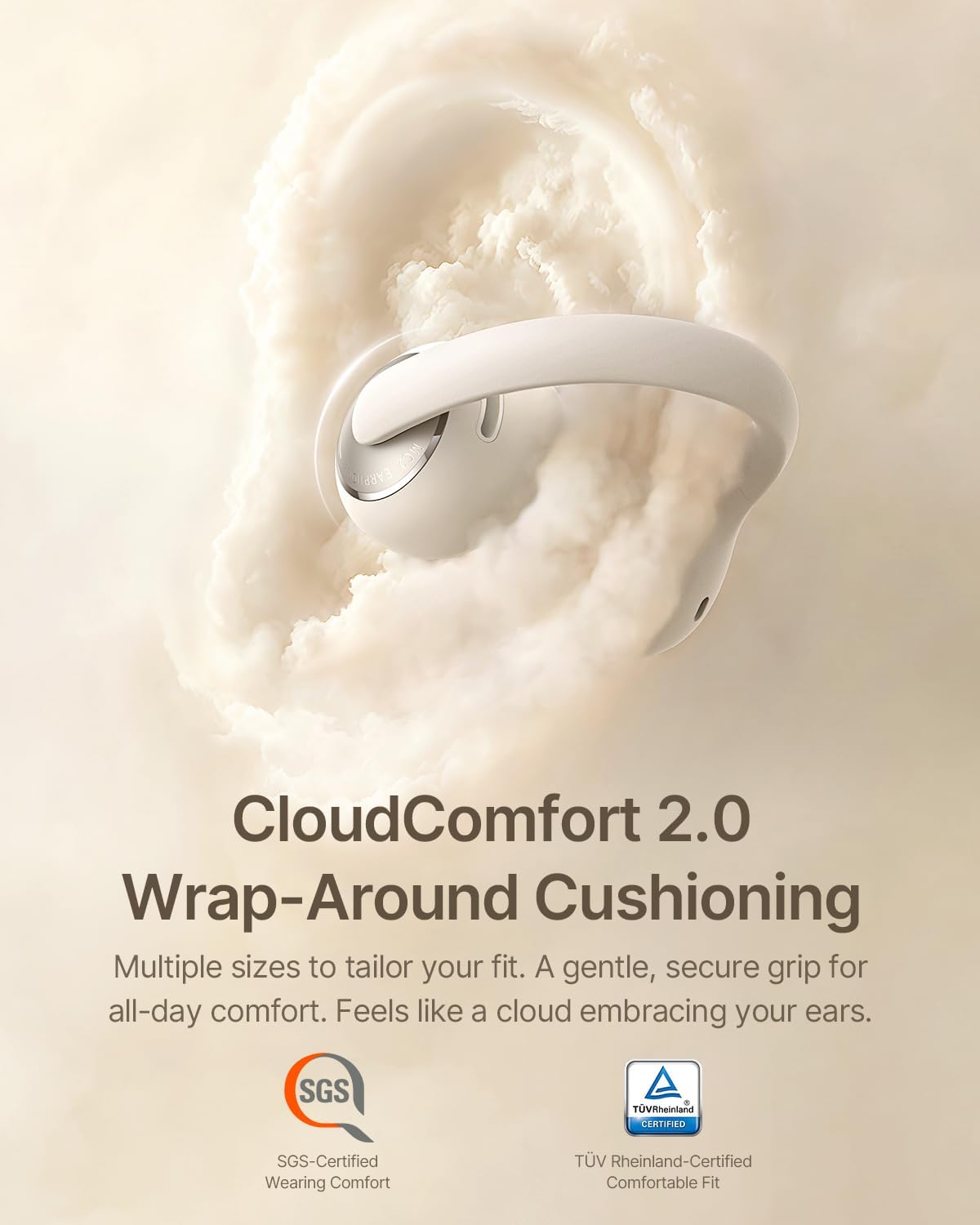 Baseus Bowie MC2 Open-Ear Earbuds — White