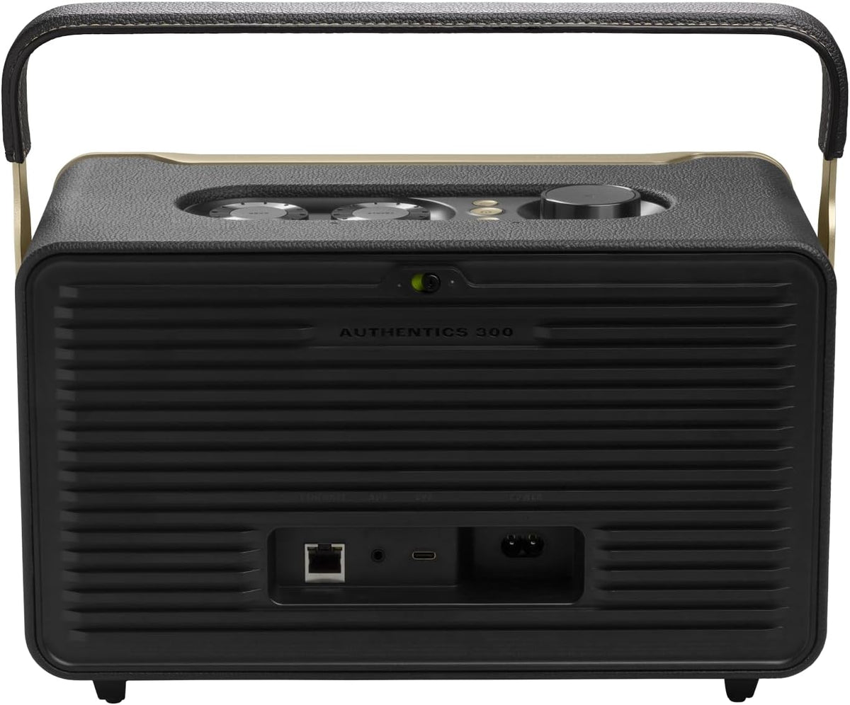 JBL Authentics 300 Portable Wi-Fi and Bluetooth Speaker — Black