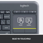 Logitech K400 Plus Keyboard — Black