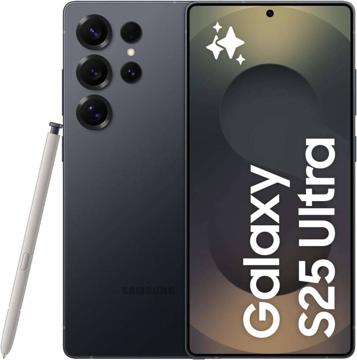 Samsung Galaxy S25 Ultra AI Phone, 512GB Storage, 12GB RAM, Titanium Jetblack, Android Smartphone, 200MP Camera, S Pen, Long Battery Life (UAE Type Approved)