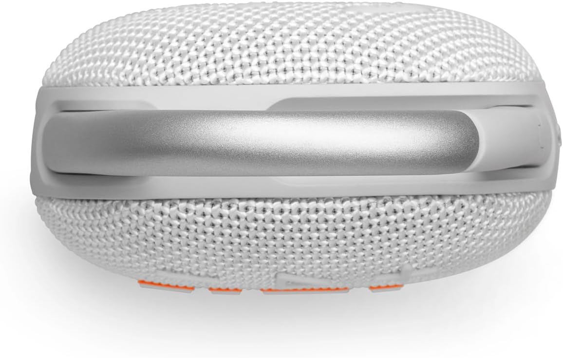 JBL Clip 5 Portable Bluetooth Speaker — White