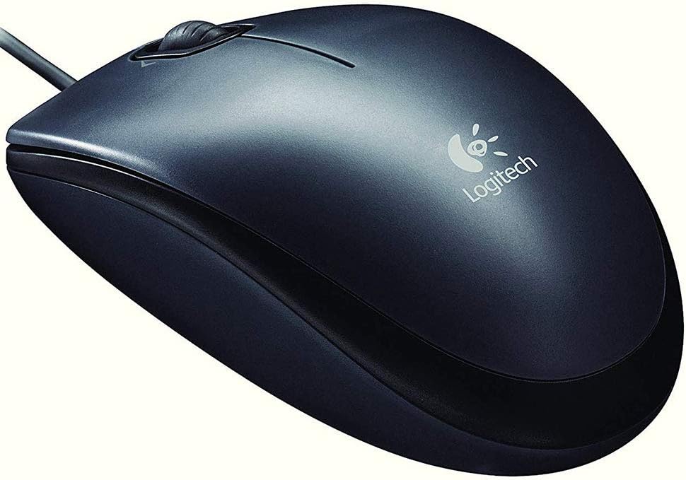 Logitech M90 Wired Mouse — Grey