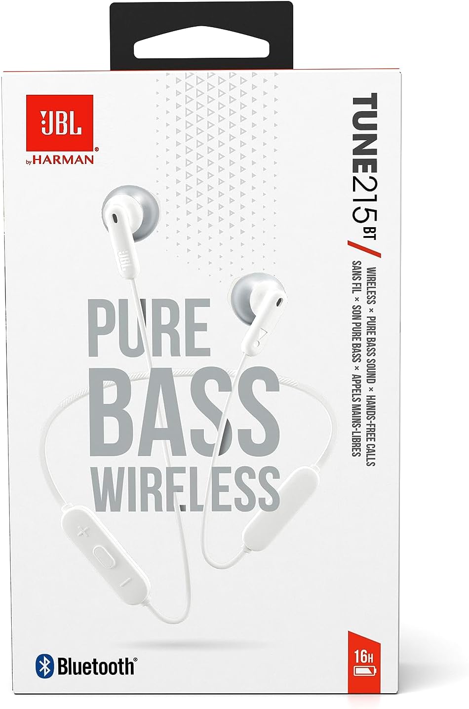 JBL Tune 215BT Wireless In-Ear Headphones — White